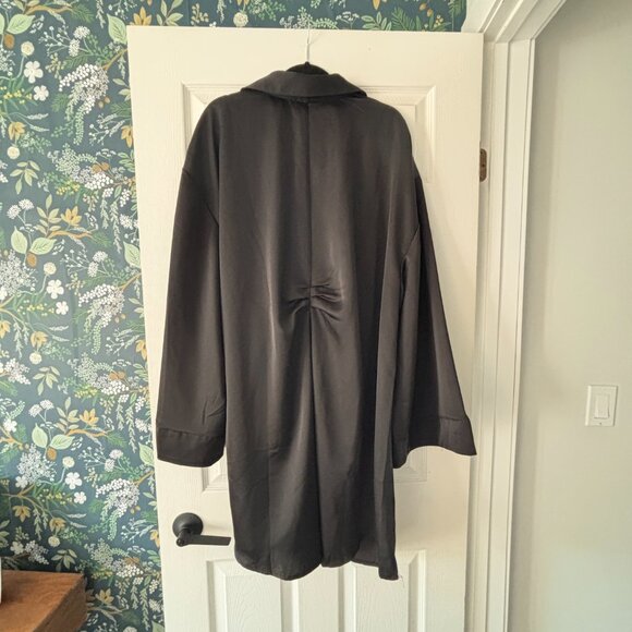 Eloquii Mini Shirt Dress With Tie Waist - Picture 2 of 6